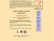 Tablet Screenshot of mrclarkauction.com